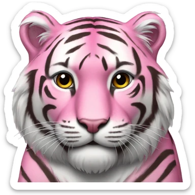 Pink tiger sticker