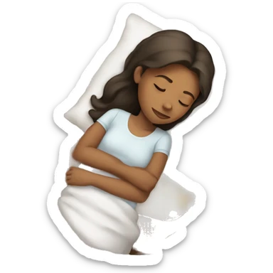The sleeping girl sticker