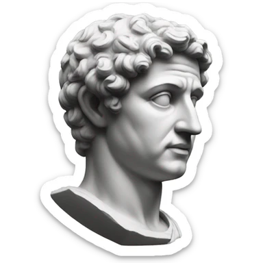 Roman statue sticker
