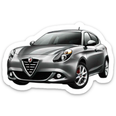 Grey Alfa Romeo Giulietta 2013 sticker