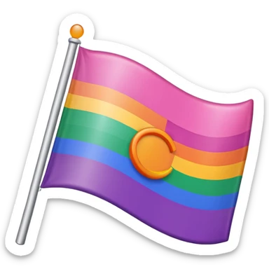 lesbian flag  sticker