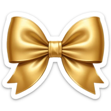 Dark Golden Bow sticker