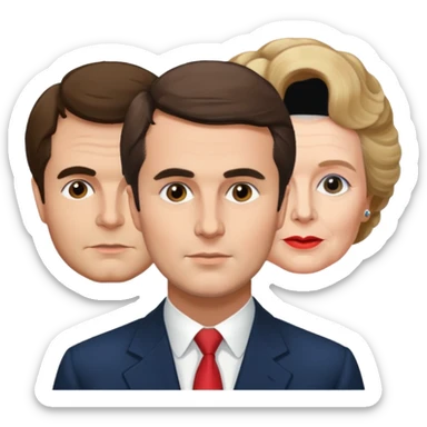 Charlie Kirk, Epstein, and Margaret thatcher sticker