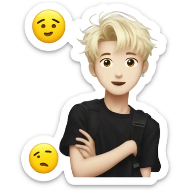 Bang Chan of Stray Kids kpop band sticker