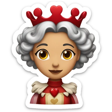 Queen of hearts  sticker