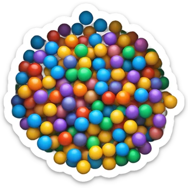 Balls in drain sticker