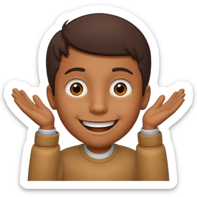 Brown boy saying “the biggest” sticker