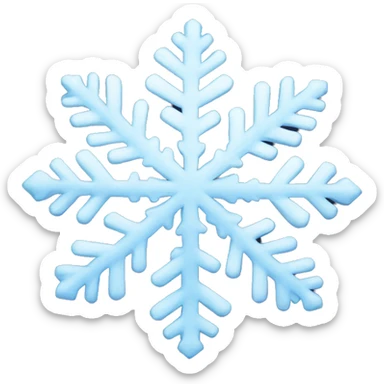 Snow flake sticker