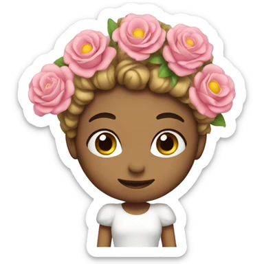 flowers with marriage  sticker