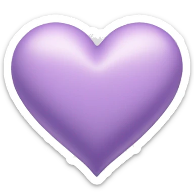 Pastel Purple Heart  sticker