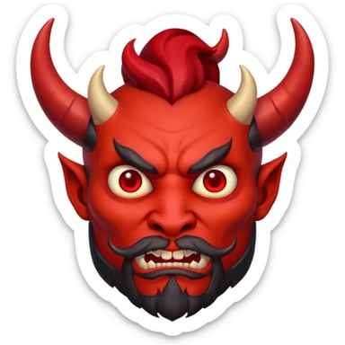 devil from bible sticker