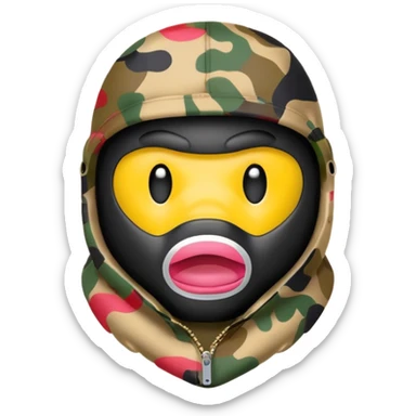 Сделай логотип Bape sticker