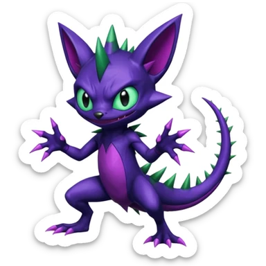 Venom-Sableye-Stitch-Sneasel-fusion, full body sticker