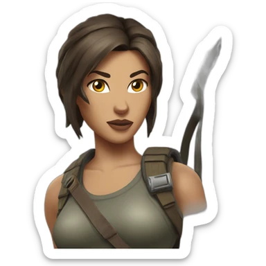 Lara Croft Tomb Raider sticker