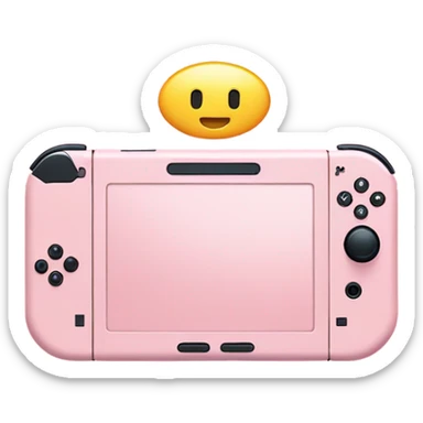 light pink nintendo switch  sticker