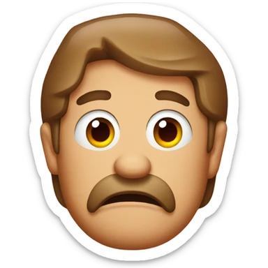 Meatloaf with crossed eyes sticker