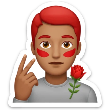 stikers de Red primavera pero para varón sticker