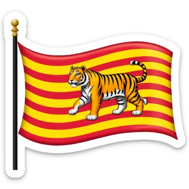 Tamil eelam libration tigers flag sticker