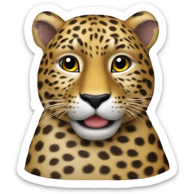 un canard léopard  sticker