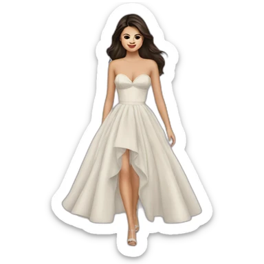 Selena Gomez dresses sticker