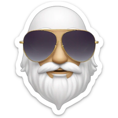 wizard aviator sunglasses sticker