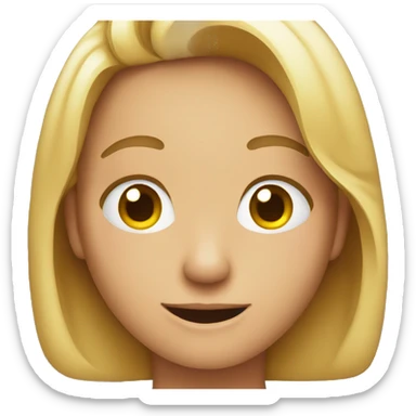 A relieved emoji sticker