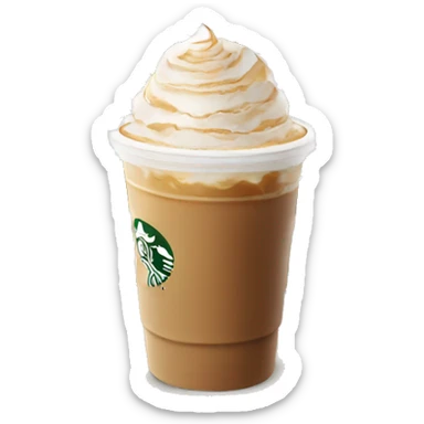 Iced pumpkin spice latte Starbucks  sticker