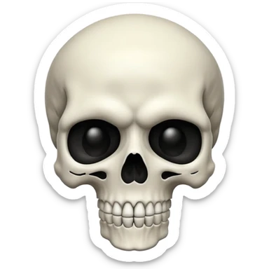 skull emoji alternate version sticker