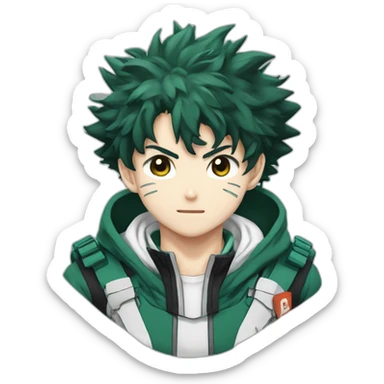 Izuku Midoria my hero academia sticker
