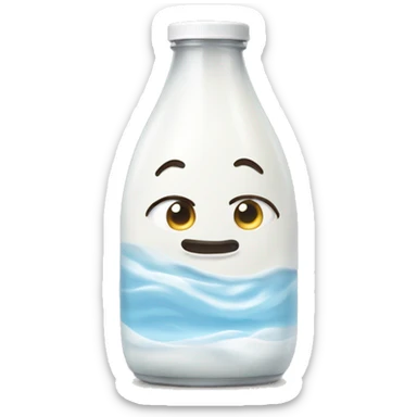 Milk comes from a river sticker