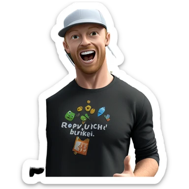 happy boys outdoors having fun sticker