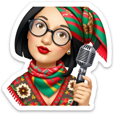 Colorful Singer sticker