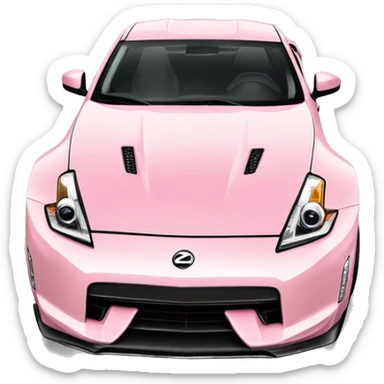 light pink 370z car sticker