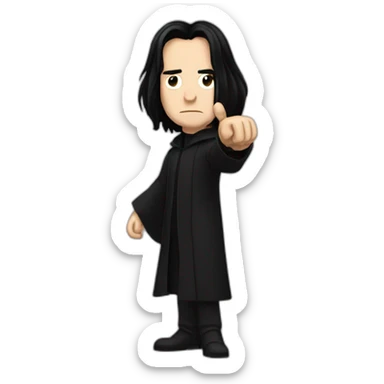 snape thumbs down sticker