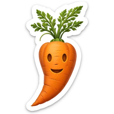 molden, wilted carrot, discord style sticker