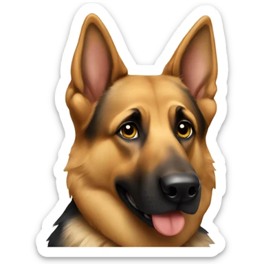 German shepherd sticker
