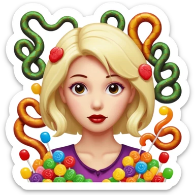 Candy Medusa sticker