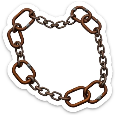 Broken chains sticker