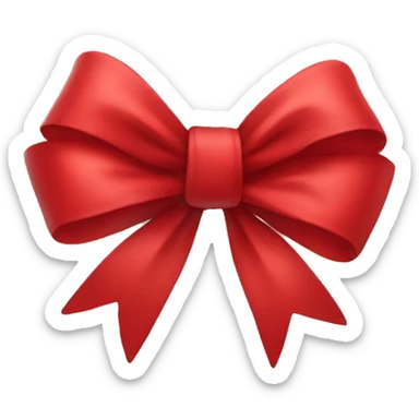 Red bow sticker