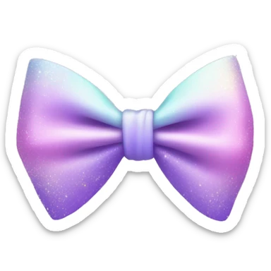 Bow sparkle Pastel lilac-gradient sticker