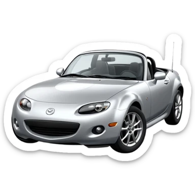 mazda mx-5 NC 2008 silver hardtop (not soft-top) (not ND) sticker
