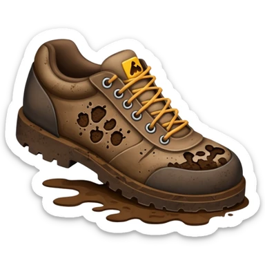 shoe print   sticker