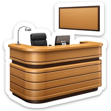 Reception desk
 sticker