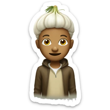Chipalino boy with an onion head sticker