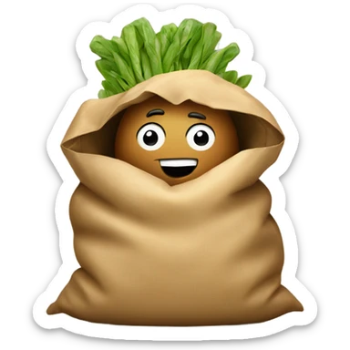 Sack of potatoes sticker