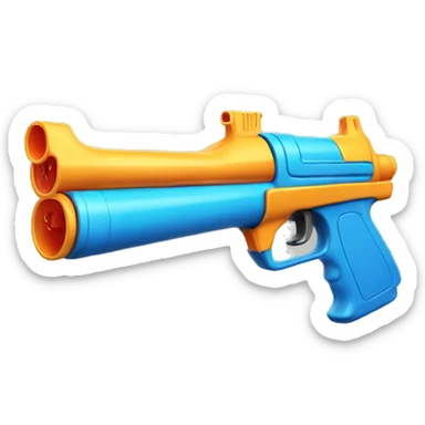 Super water gun sticker