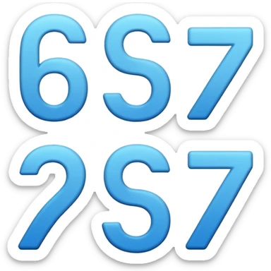 6 7 sticker