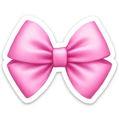 Pink cute bow sticker