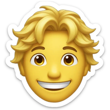 Sourire bête sticker