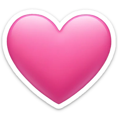 Pink heart sticker